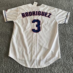 Vintage Russell Athletic Alex Rodriguez MLB Texas Rangers #3 Jersey Sz Medium